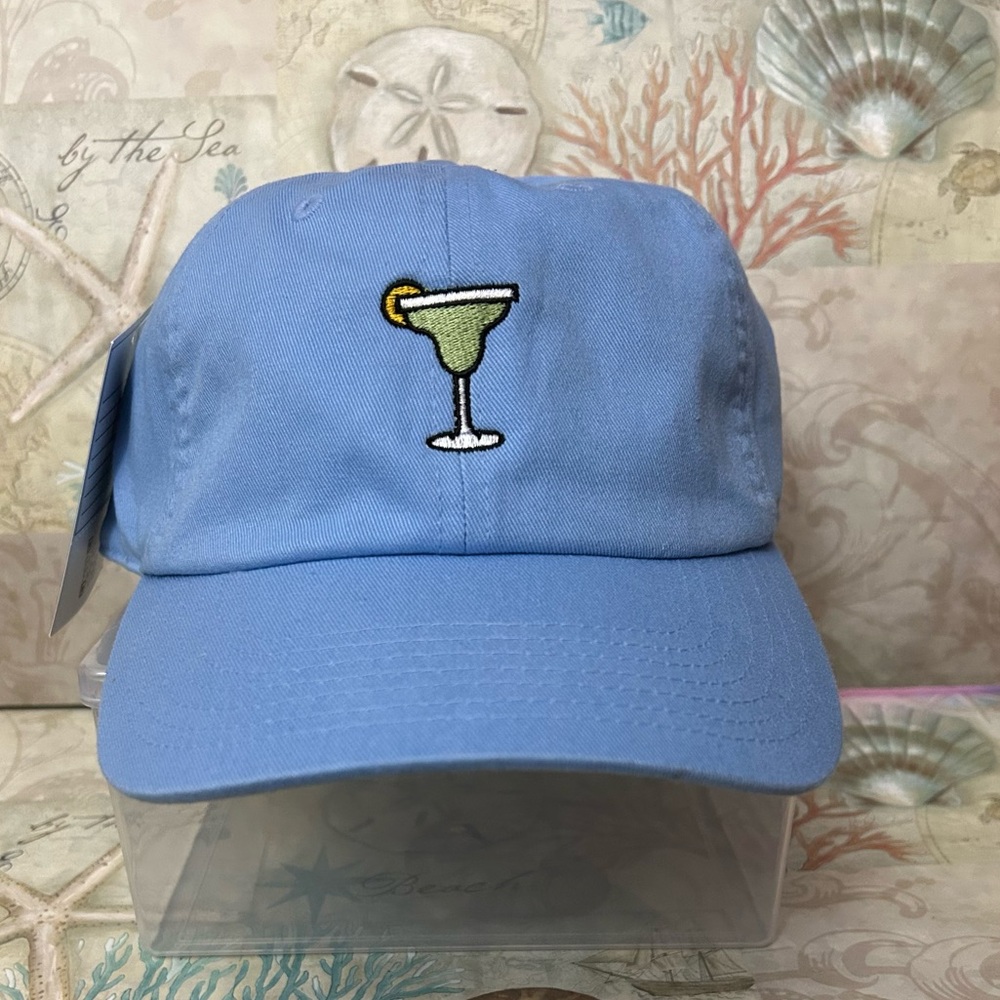 Blue Ball Cap with Margarita Embroidery